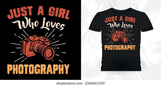 Funny Cameraman Photographer Photography Retro Vintage T-Shirt Design