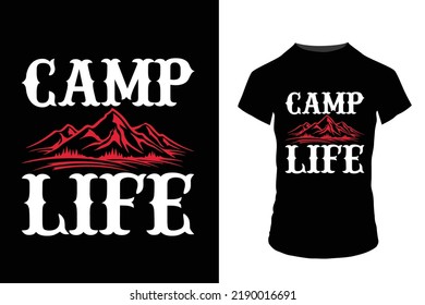 funny camping t shirt design