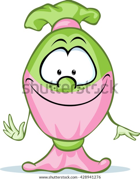 Funny Candy Cartoon Character Cute Vector Stock Vector Royalty Free