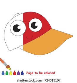 Funny Cap, the coloring book to educate preschool kids with easy gaming level, the kid educational game to color the colorless half by sample.