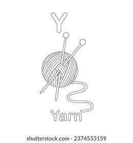 Funny Capital Letters Alphabet for Children Education 
Coloring page Alphabet for kids with cute characters in doodle style. ABC coloring page
