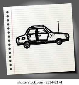 Funny car doodle