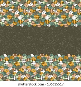 Funny card with circles and place for text