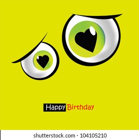 funny card smile eyes