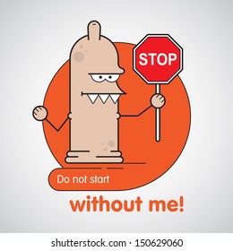 Funny caricature for souvenirs and advertising. EPS 8