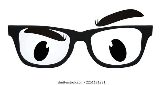 Funny carnival mask. vector illustration