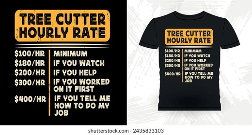 Funny Carpenter Arborist Woodworking Gift Retro Vintage Arborist T-shirt Design