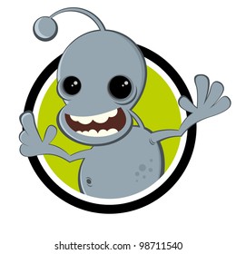 funny cartoon alien