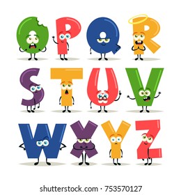 Funny Cartoon Alphabet - Set 2 of 2