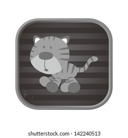 funny cartoon animal tiger