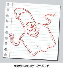 Funny cartoon apron