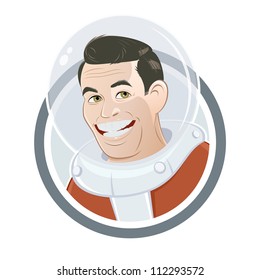 funny cartoon astronaut