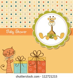 funny cartoon baby shower card