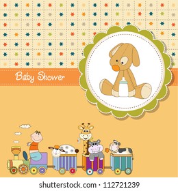 funny cartoon baby shower card
