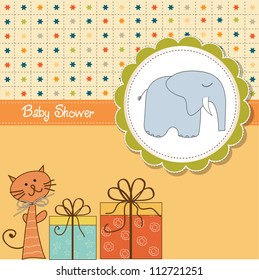 funny cartoon baby shower card