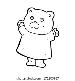 oso de caricatura divertido
