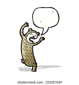 oso de caricatura divertido