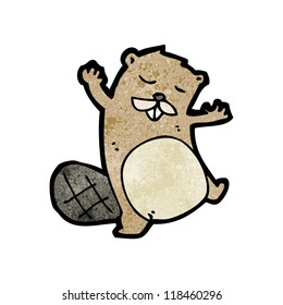 funny cartoon beaver