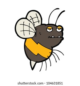 abeja de dibujos animados divertida