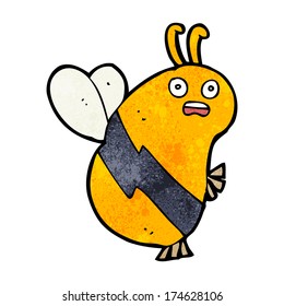 abeja de dibujos animados divertida