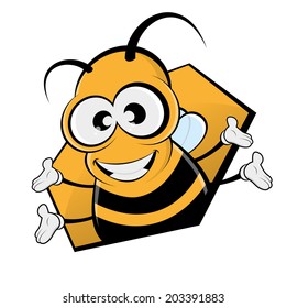 funny cartoon bee