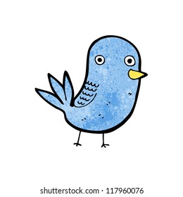pájaro divertido de caricatura