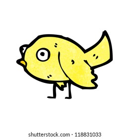 pájaro divertido de caricatura