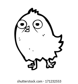 funny cartoon bird