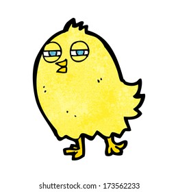pájaro divertido de caricatura