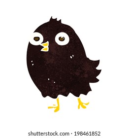 pájaro divertido de caricatura