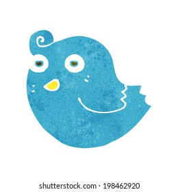 pájaro divertido de caricatura