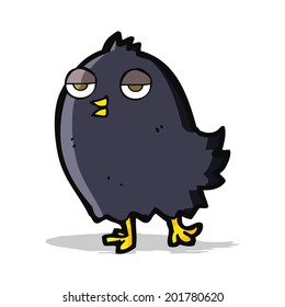 funny cartoon bird