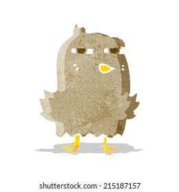 pájaro divertido de caricatura