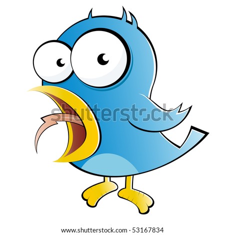 Funny Cartoon Bird Stock Vector (Royalty Free) 53167834 - Shutterstock