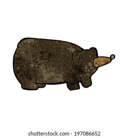 oso negro de dibujos animados divertidos