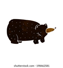 funny cartoon black bear