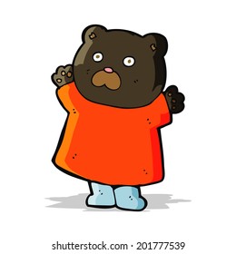 funny cartoon black bear