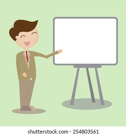 funny cartoon boss in various poses for use in advertising, presentations, brochures, blogs, documents and forms, etc.