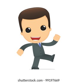 funny cartoon boss in various poses for use in advertising, presentations, brochures, blogs, documents and forms, etc.
