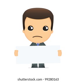 funny cartoon boss in various poses for use in advertising, presentations, brochures, blogs, documents and forms, etc.