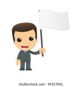 funny cartoon boss in various poses for use in advertising, presentations, brochures, blogs, documents and forms, etc.