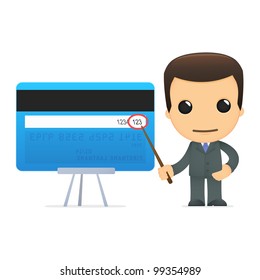 funny cartoon boss in various poses for use in advertising, presentations, brochures, blogs, documents and forms, etc.