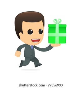 funny cartoon boss in various poses for use in advertising, presentations, brochures, blogs, documents and forms, etc.