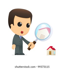 funny cartoon boss in various poses for use in advertising, presentations, brochures, blogs, documents and forms, etc.