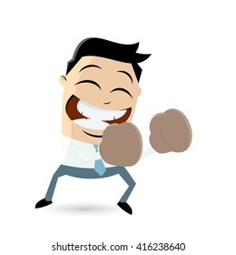funny cartoon boxer