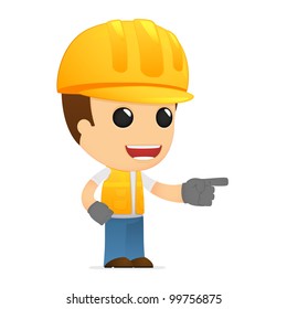 funny cartoon builder in various poses for use in advertising, presentations, brochures, blogs, documents and forms, etc.