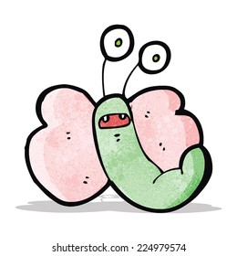 mariposa de caricatura divertida