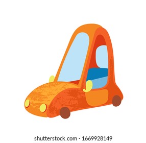 Gracioso camión de caricaturas. Ilustración vectorial para impresiones en pantalones tc, libros infantiles, tarjetas de felicitación, carteles, pegatinas o decoración