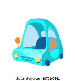 Funny cartoon car. Vector illustration for t-shirt prints, children books, greeting cards, posters, stickers or decor