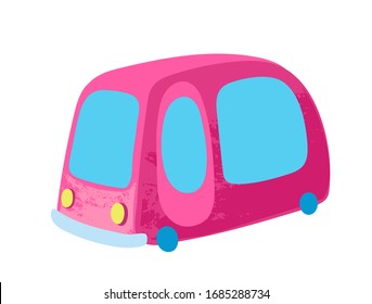 Funny cartoon car. Vector illustration for t-shirt prints, children books, greeting cards, posters, stickers or decor